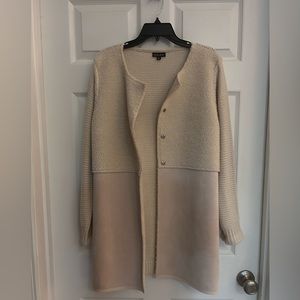 Dor Dor Coutore cardigan / jacket cream knit suede